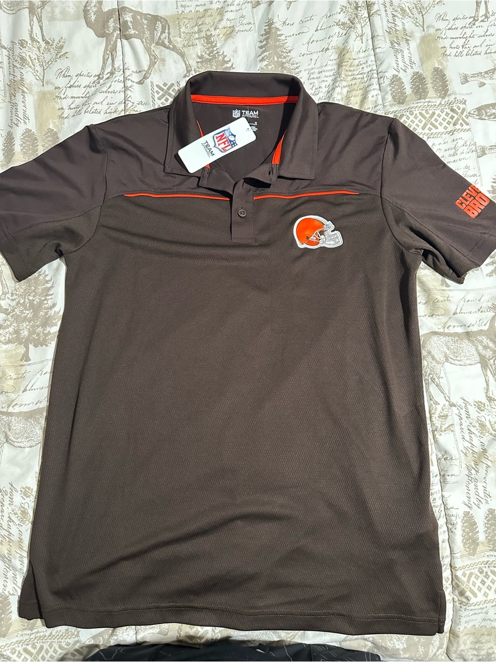 Men's NFL Cleavland Browns Short-Sleeve Polo